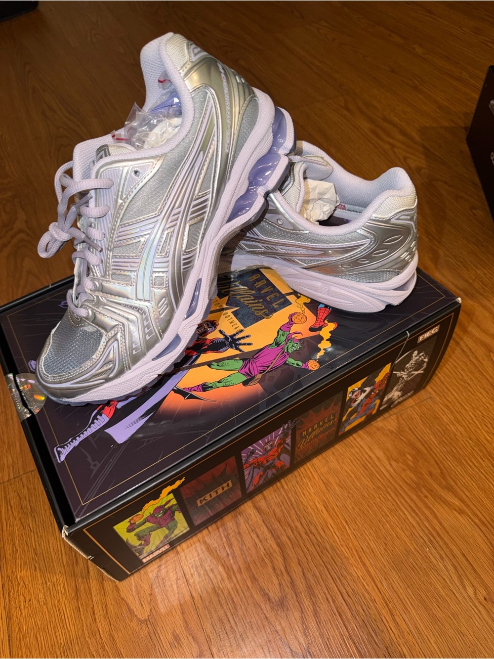 MARVEL × KITH × ASICS GT-2160 “SILVER SURFER” – SIZE 7.5 MEN / 8.5 WOMEN